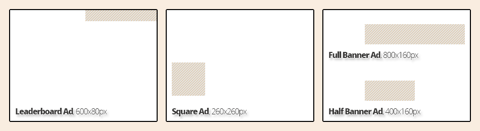 Advertisement Sizes for the Diverse Edmonton Magazine, Online Edition