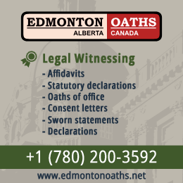 Legal Witnessing Service from EdmontonOaths Alberta Commissioner of Oaths Services